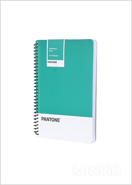  PANTONE  A5 Wirebound Book 80 Sheets Green 