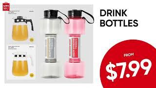 Sip in Style - Bottles From $7.99 #minisoaustralia #drinkbottles